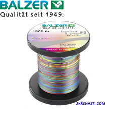 Шнур Balzer Iron Line 8x Multicolor диаметр 0,30мм размотка 1500м разноцветный